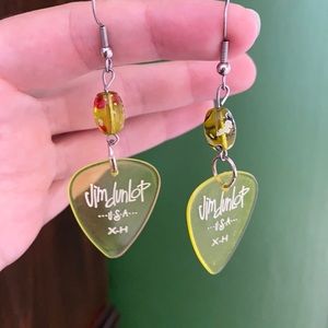 Custom Guitar Pick Earrings